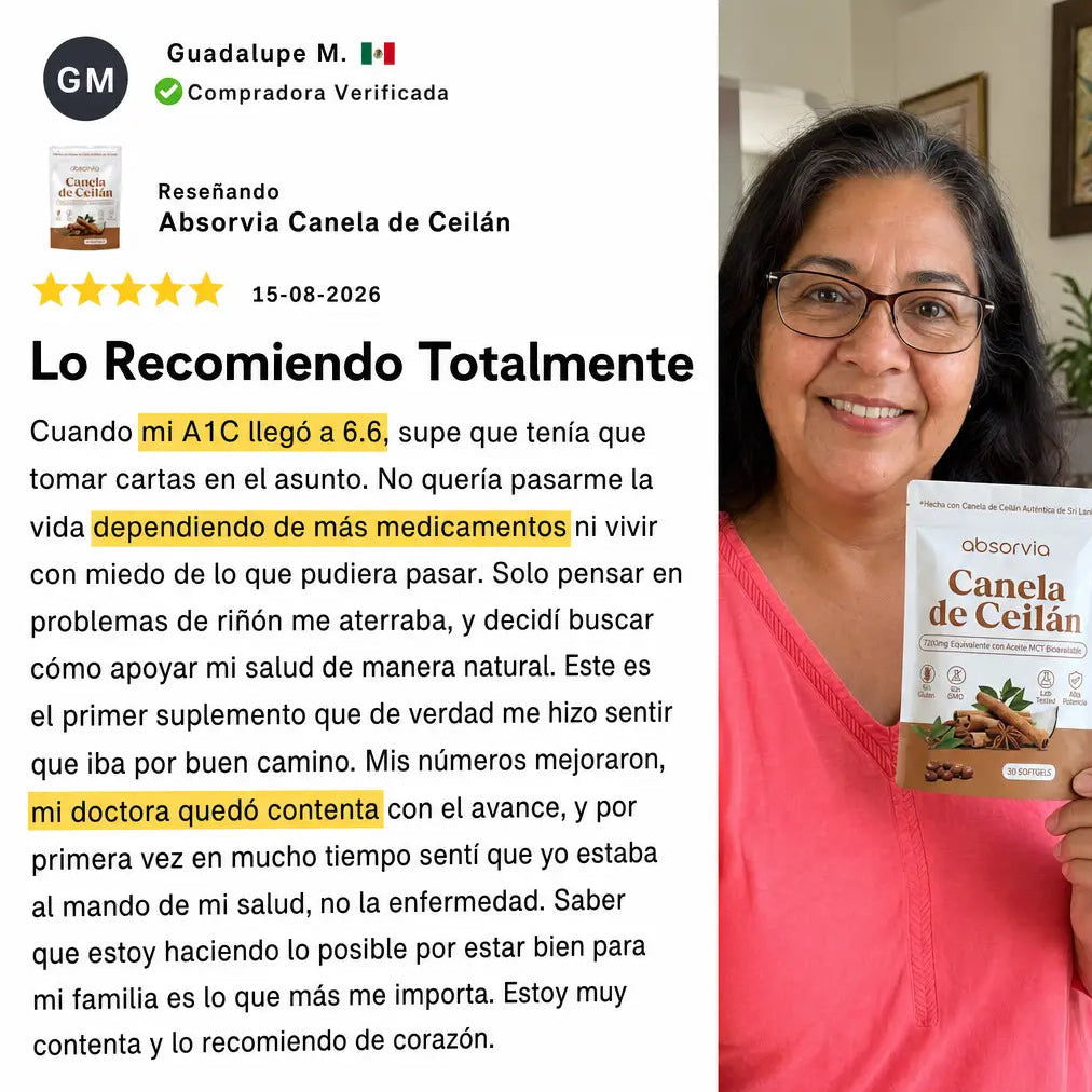 Canela de Ceilán 7,200 mg Equivalente con Aceite MCT