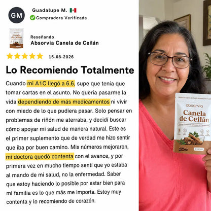 Canela de Ceilán 7,200 mg Equivalente con Aceite MCT